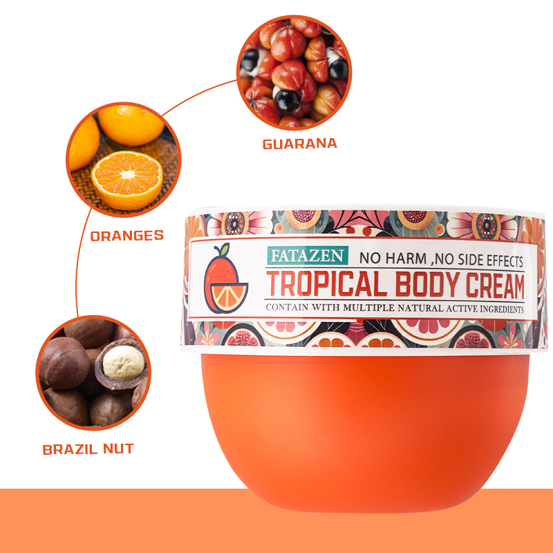 Exfoliate Smooth Restore Skin Elasticity Moisturizer Non Greasy Fruit Orange Body Cream