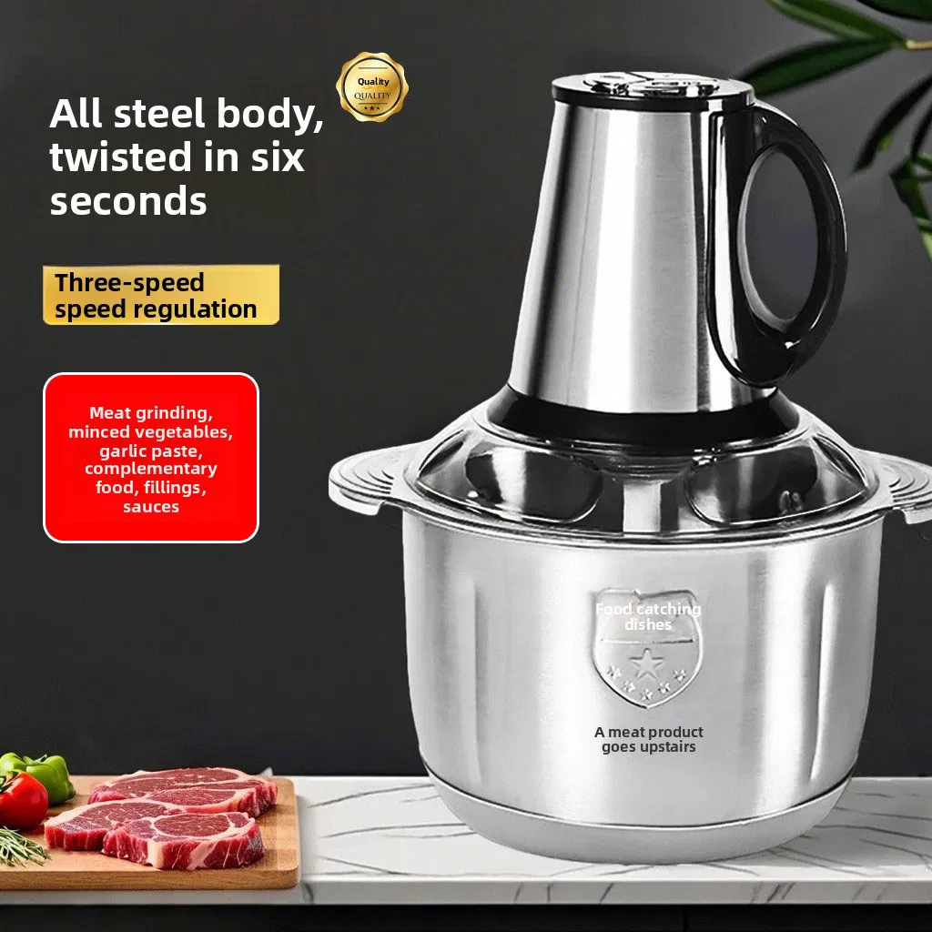 Stainless Steel Industrial Meat Grinder New Motor Mincer for Restaurants and Hotels