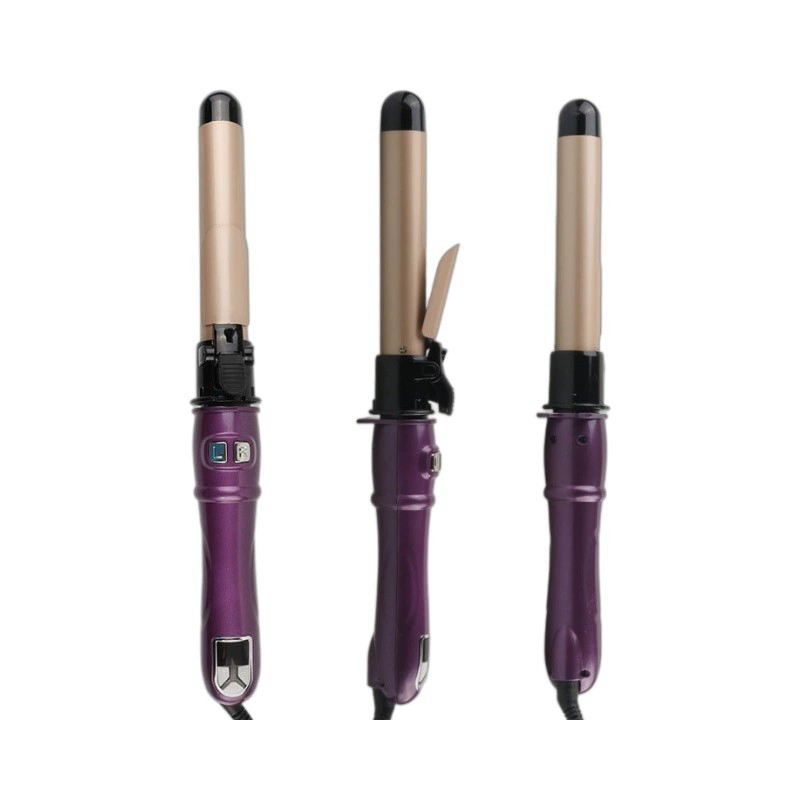 Multifunctional Temperature Display Curling Iron Hair Straightener with Automatic Rotating and Styling Features