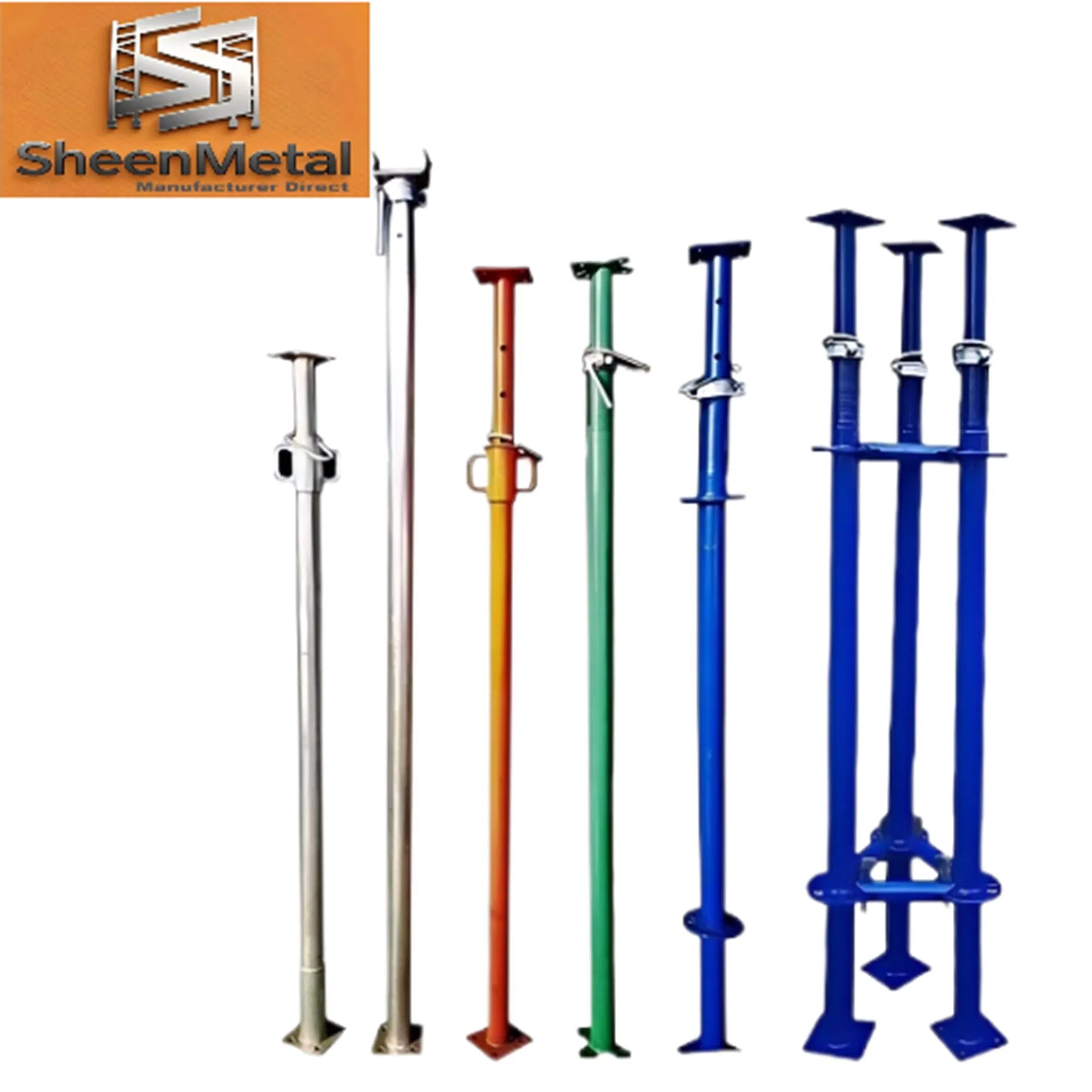 Durable Steel Prop Scaffolding with Customizable Colors for Versatile Use
