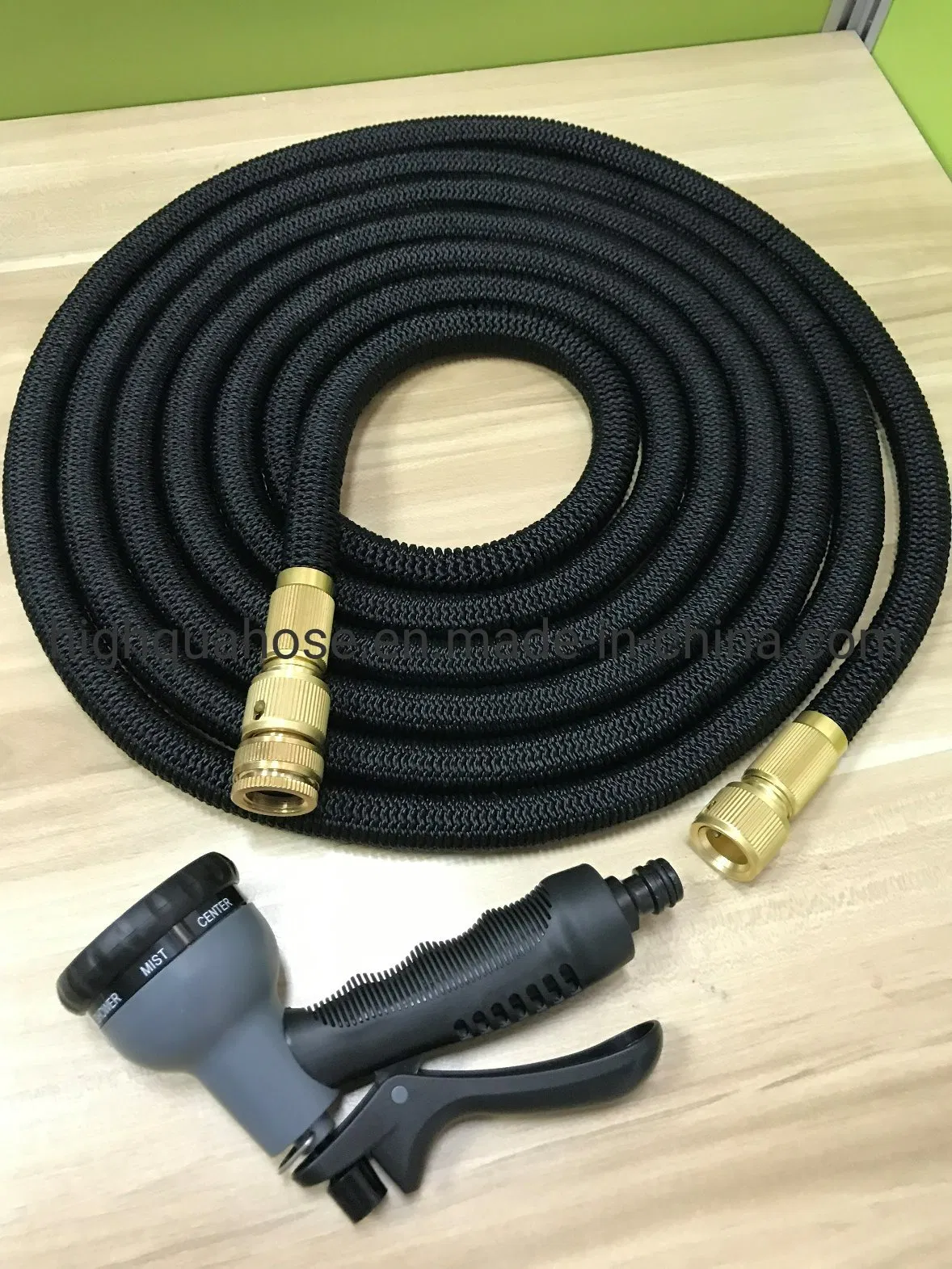 Plastic and Brass Connectors for Expandable Water Hose Garden Hose Connections