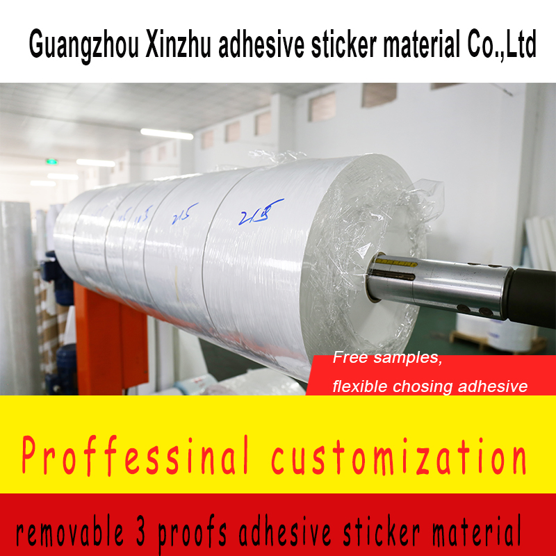Removable Adhesive Three Proofing Thermal Adhesive Sticker Material Label Material Xzkj-1303