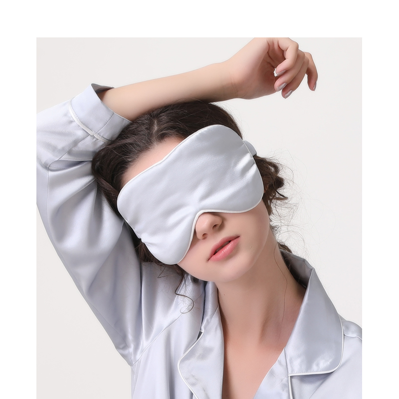 Factory Custom Classic Print Pure Silk Shading Ladies Eye Mask