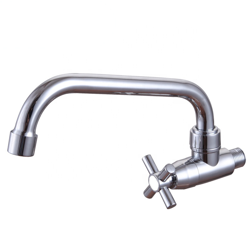 ABS Plastic Home Single Handle with Chrome Finish Design Economic Popular Kitchen Faucet