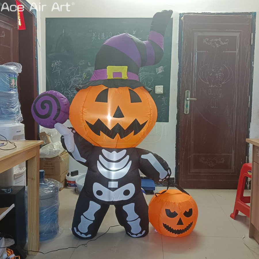 Halloween Inflatable Pumpkin Head Kid Decoration Indoor and Outdoor Horror Decoration