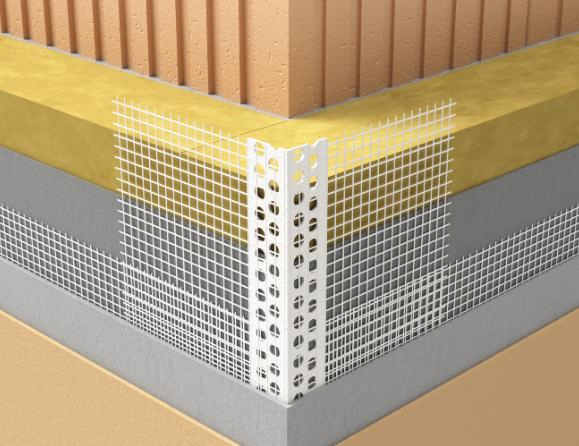 PVC Corner Bead with Mesh, PVC Profile, Angle Bead with Fiberglass Mesh