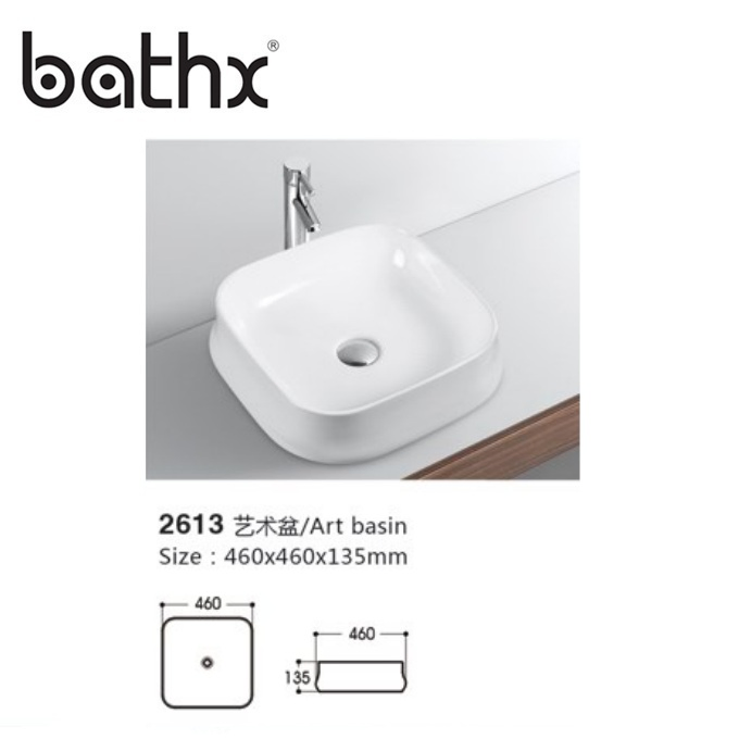 Раковина для ванной Porcelain Art Basin, белая