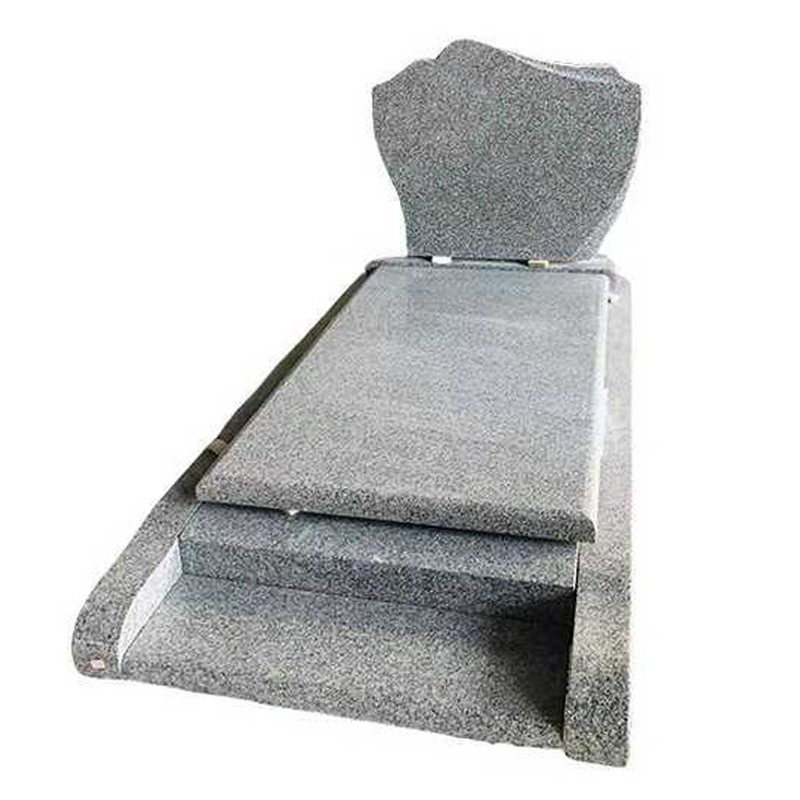 Customized Design Cheap G603 Grey Granite Tombstone Cemetery Monument for Graves