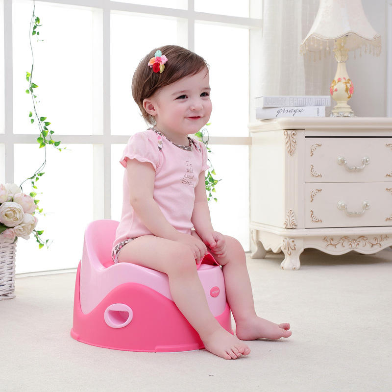 Detachable 2 in 1 Bright Color Eco-Friendly PP Baby Portable Toilet