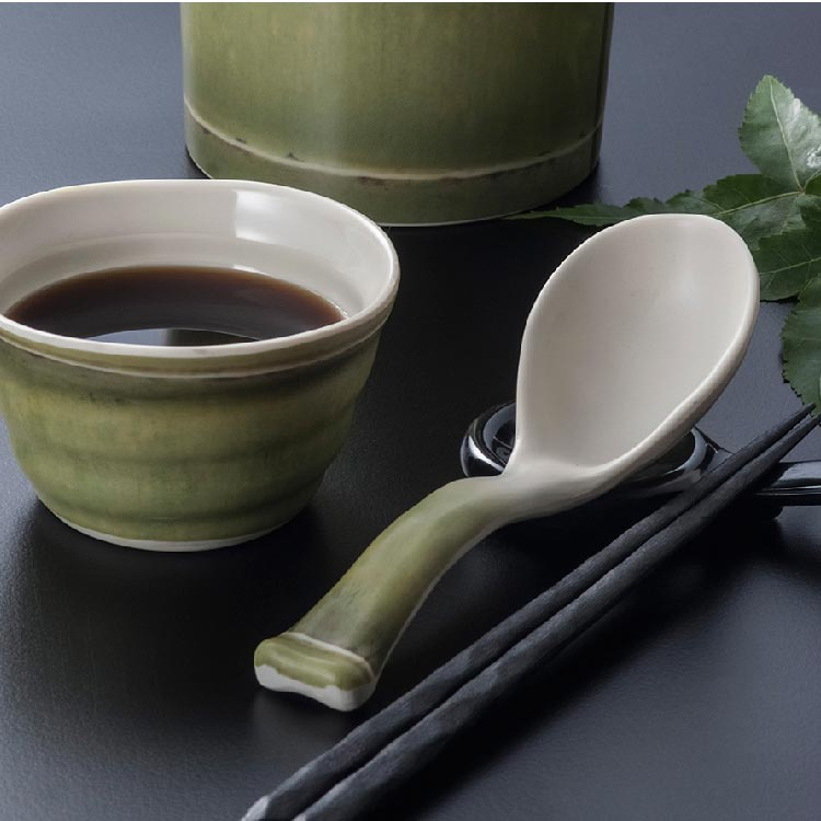 Black Mate Melamine Spoons Japanese Ramen Noodels Soup Bowl Serving Spoon