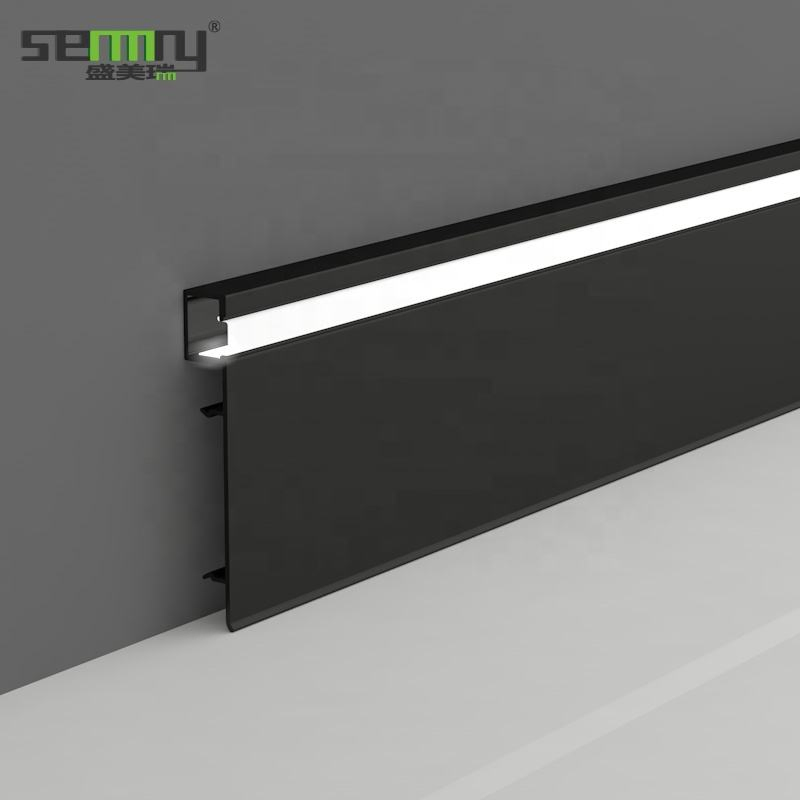 New Design Wall Decoration Linear Track Light LED Skirting Board LED Aluminium Accessories Profiles
