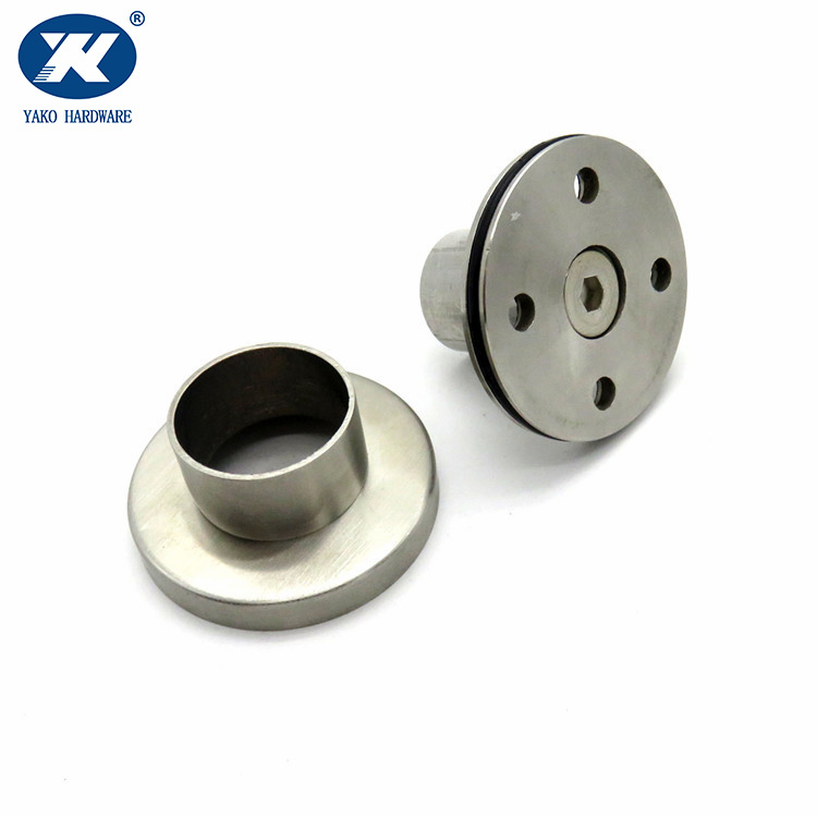 Stainless Steel Toilet Partition Small Wall Mounted Flange Washroom Partition Fitting