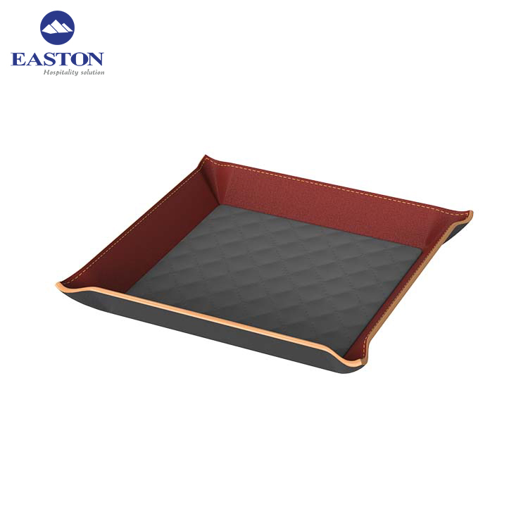 Wholesale Hotel Three Color Combination Leather Tissue Box Holder