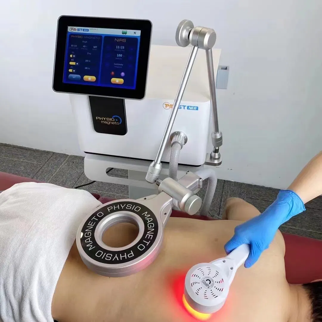 Professional Electromagnetic Transduction Red Infrared Physio Magneto Therapy Magnetic Body Beauty Equipment for Relieve Pain