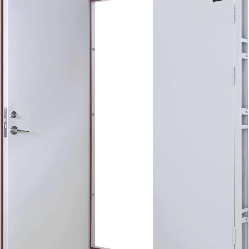 Secure Steel Hotel Gate Fire Resistant Corridor Partition Steel Door with Self Closing