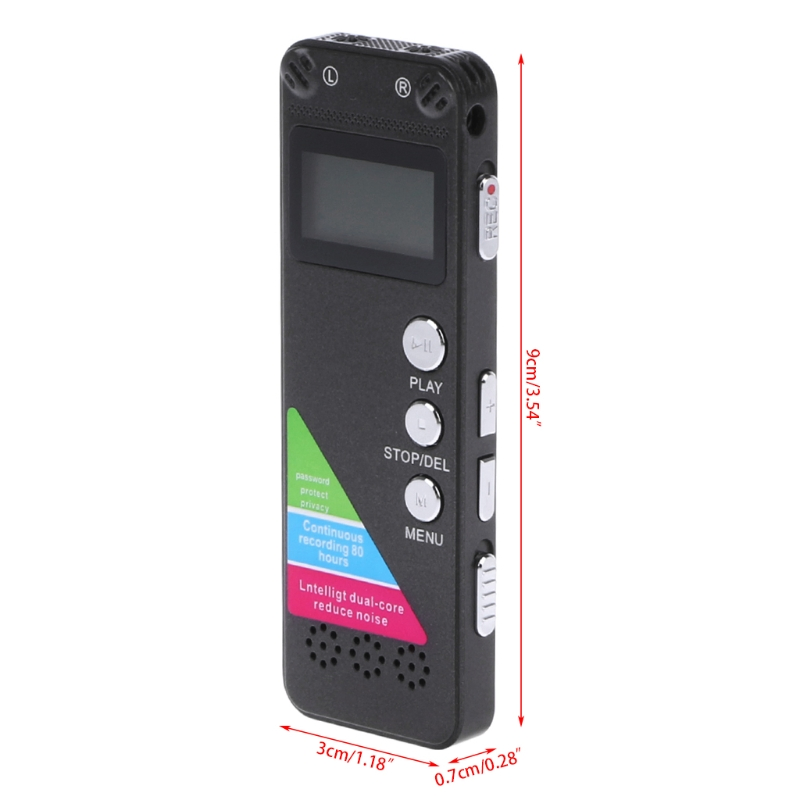 Диктофон 8GB с активацией голосом, MP3