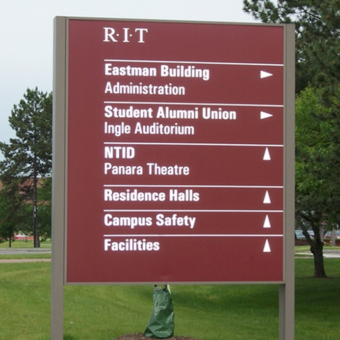 Conference Center, Park Area, Directional System Pylon Sign