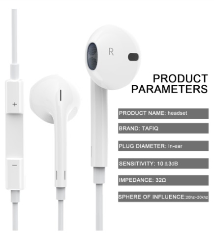 Sport Earphones with Microphone Handsfree for Smartphone Headsets