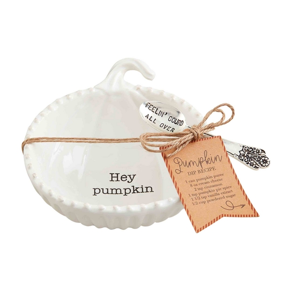Premium Ceramic Thanksgiving Bowl Set with Silver Spoon for Holiday Celebrations