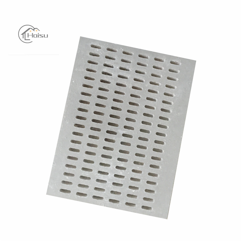 Acoustic Gypsum Ceiling Tile with or Without PVC Film for Ceiling and Wall Partition