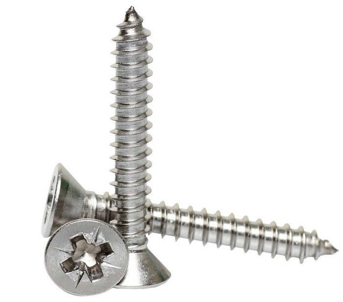Double Flat Countersunk Head Metal Twinfast Screws for Wood, Torx Drive Chipboard Screw