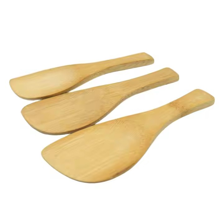 Eco-Friend Natual Bamboo Rice Spoon Spatula Kitchen