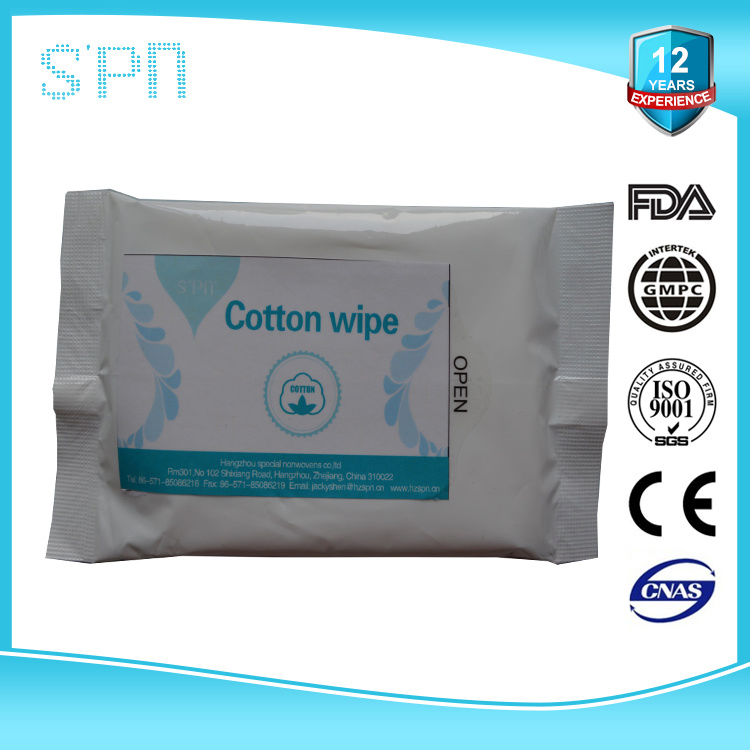 Special Nonwovens Single Cotton Disinfect Wet Soft Antibacterial Spunlace Nonwoven Hygiene Wet Wipes with Organic and Natural Protect