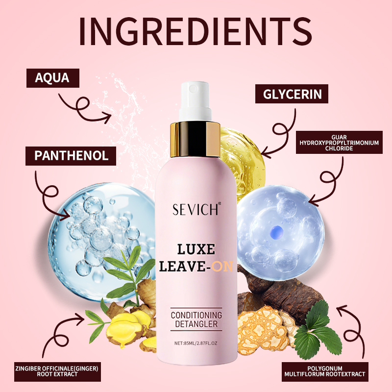Customized 85ml Silkening Mist Hair Repairing Moisturizer Hair Conditioning Perfume with Fragrance