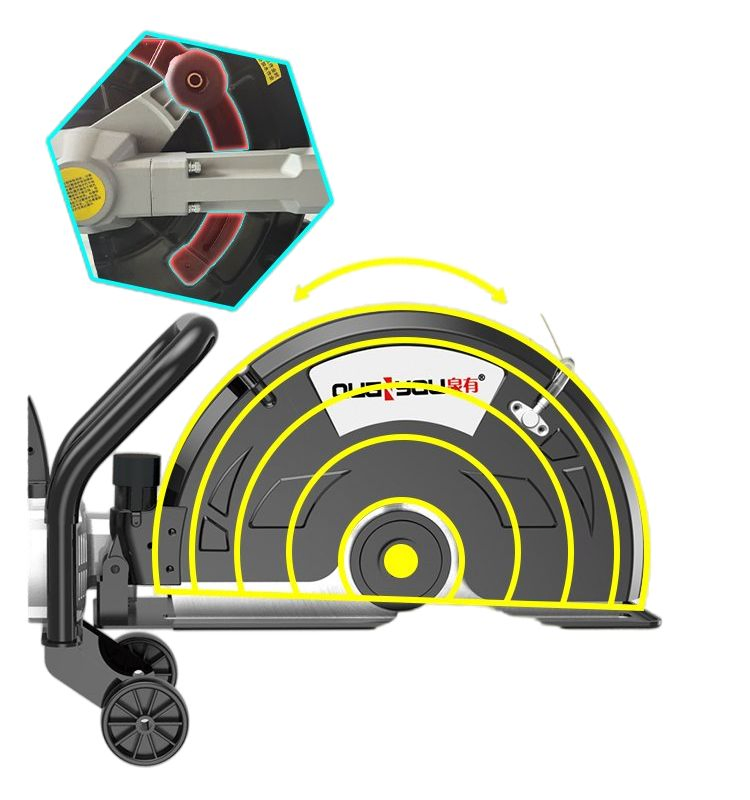 QY-400F 4700 Rpm 37mm Cutting Depth Metal/Stone/Concrete Cutting 5000W Industrial Multi-Purpose Cutter