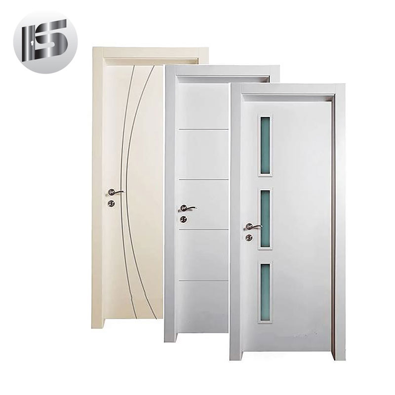 WPC Polymer Door Mat White Painting WPC Door with Width Slots