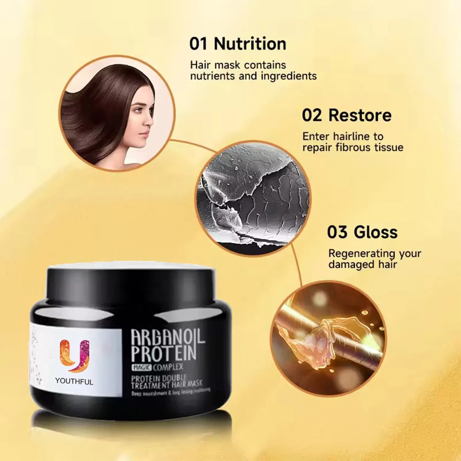 Repair Moisturizing Smoothing Collagen Professional Hair Mask Treatment