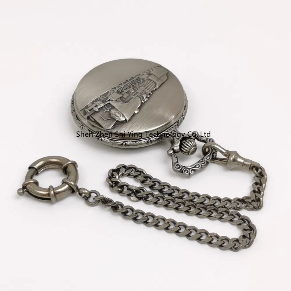 Custom Best Antique Railroad Quartz Pocket Watch with Chain