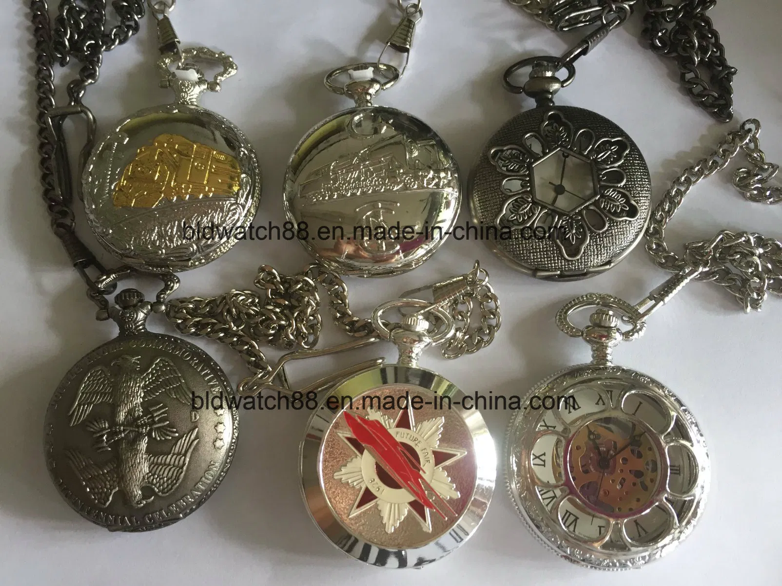 OEM Japan Movement Antique Quartz Pocket Watches with Your Own Logo