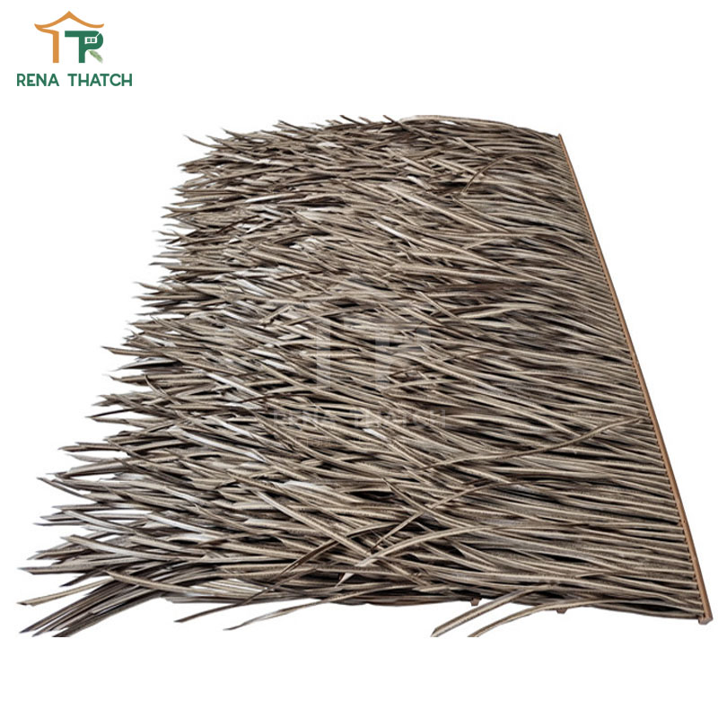 Class a Flame Retardancy Synthetic Thatch Artificial Straw Roof Tiles PVC Thatch