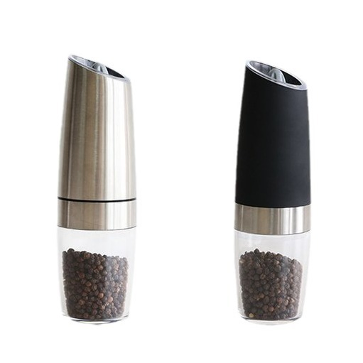 Hot Electric Automatic Gravity Sensor Stainless Steel Salt Pepper Grinder with Light