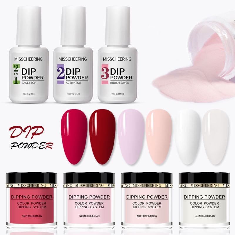 Wholesale Fast Drying 3 in 1 Nude Color Dipping Powder Acrylic Nail Powder for Nail Art