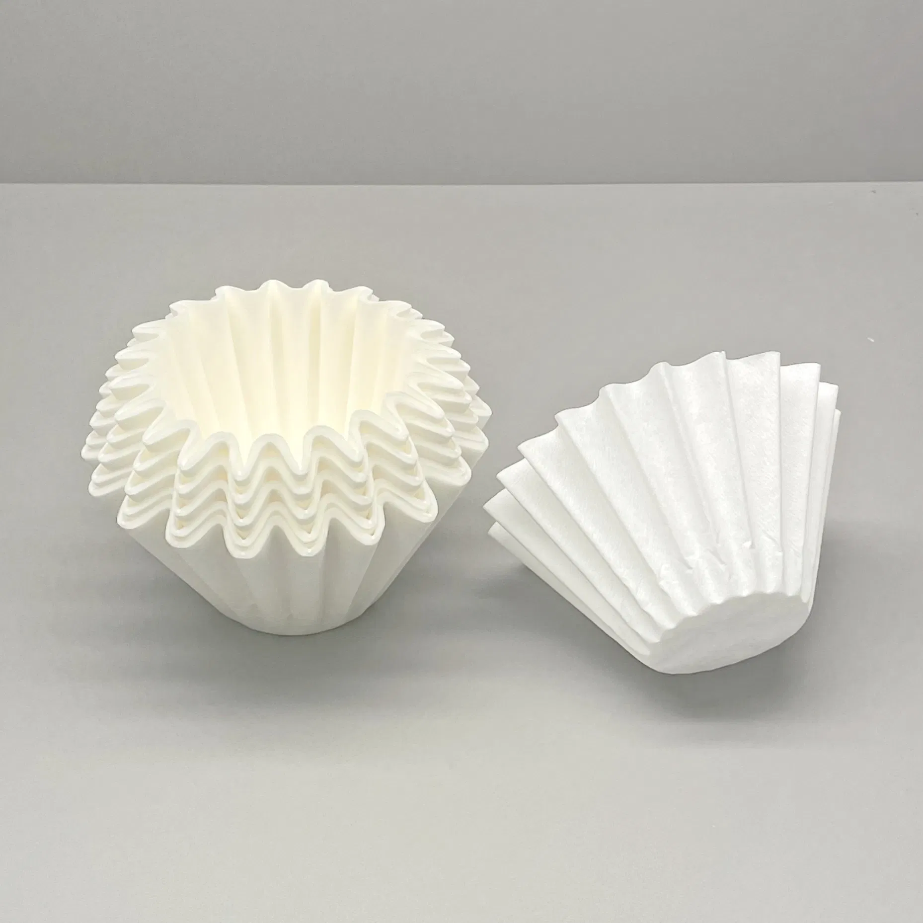 Coffee Filter Papers 50 Sheets 1-4cups Paper Filter 185mm Pour Over Coffee Dripper & Wave Dripper Barista Tools