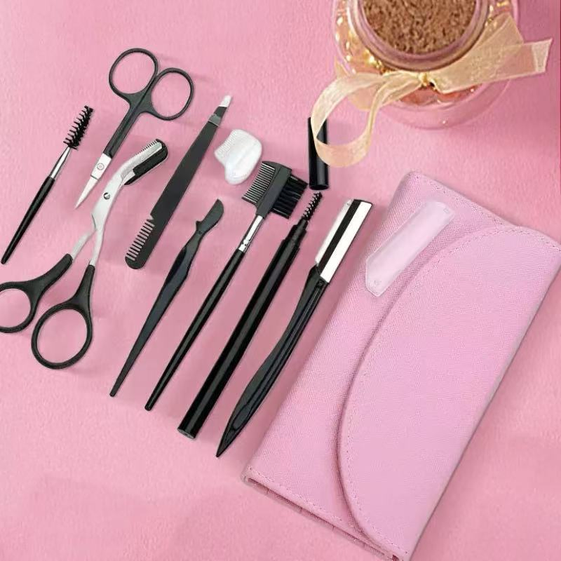 Wholesale Beauty Mirror Glow Stainless Steel Beauty Eyelash Trimmer Eyebrow Nose Trimmer