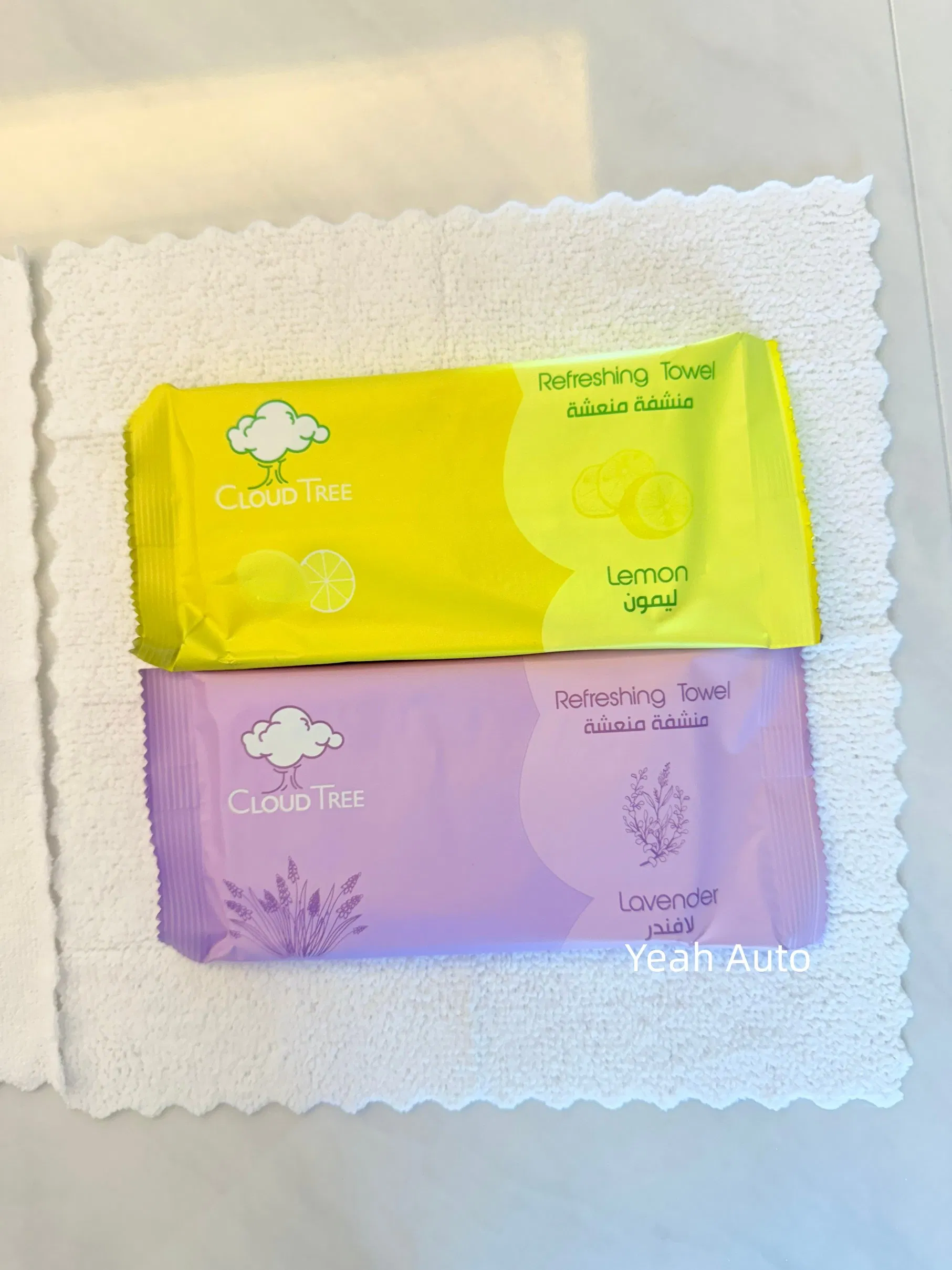 Microfiber Refreshing Wet Towel 220GSM 22*22cm Disposable Wet Wipe Daily Use