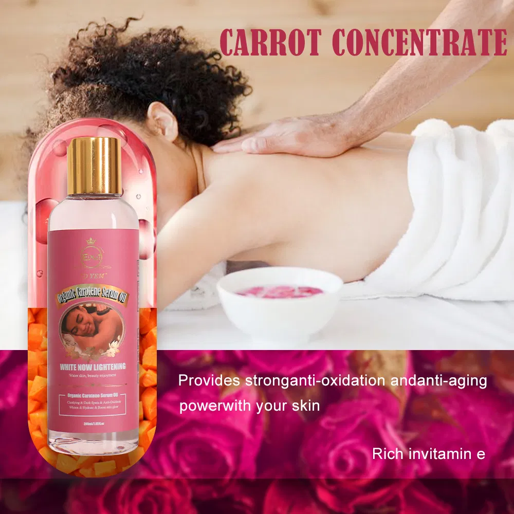 OEM Customized Wholesale Body Care Essential Oils Whitening Anti Wrinkle Revitalizing Skin Organic Carotene Serum Oil