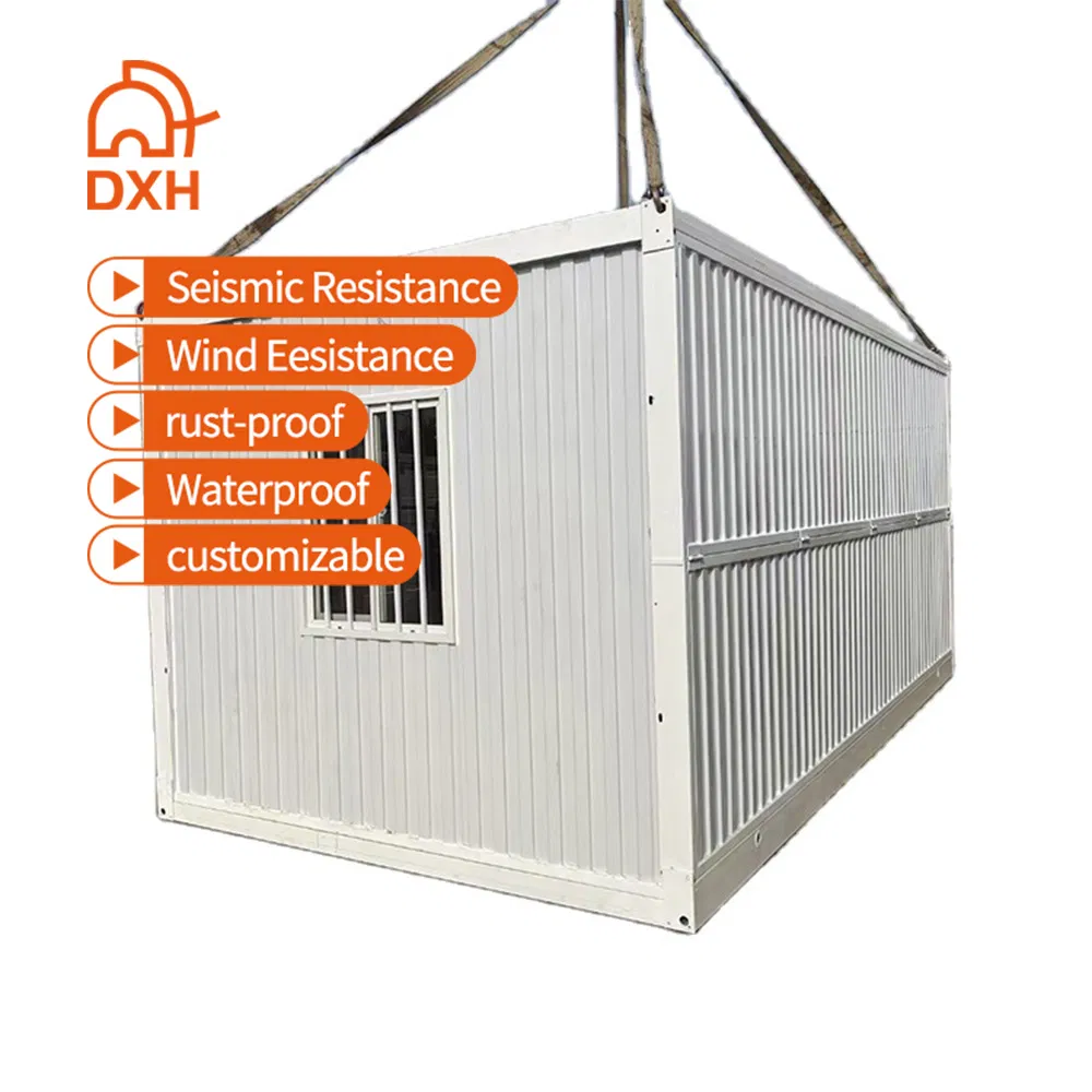 Dxh Windproof 20FT Foldable Folding Prefabricated Portable Bedroom Fold out Modern Camp Prefab Home Container House for Camping