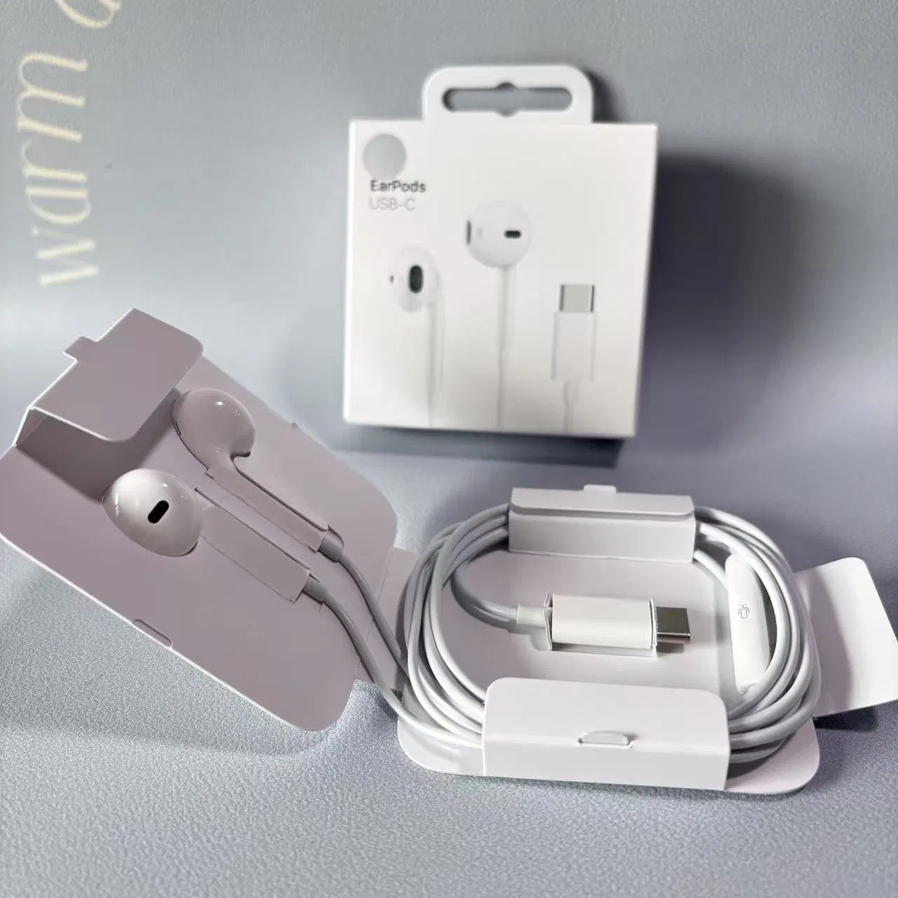 Оригинальные проводные наушники Earpods, белые