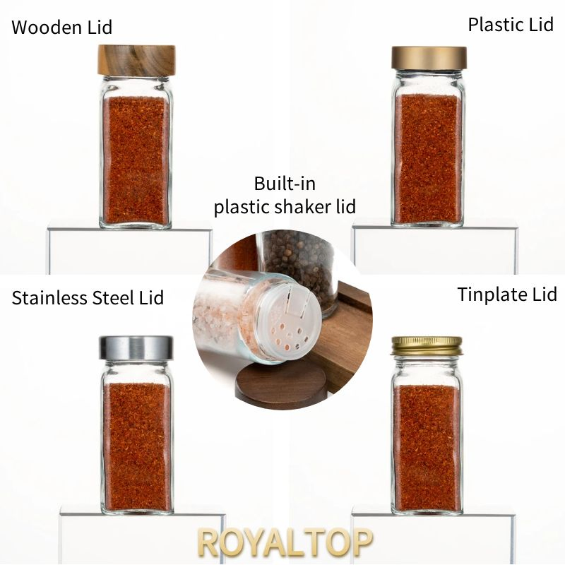 Бамбуковая полка для специй с банками