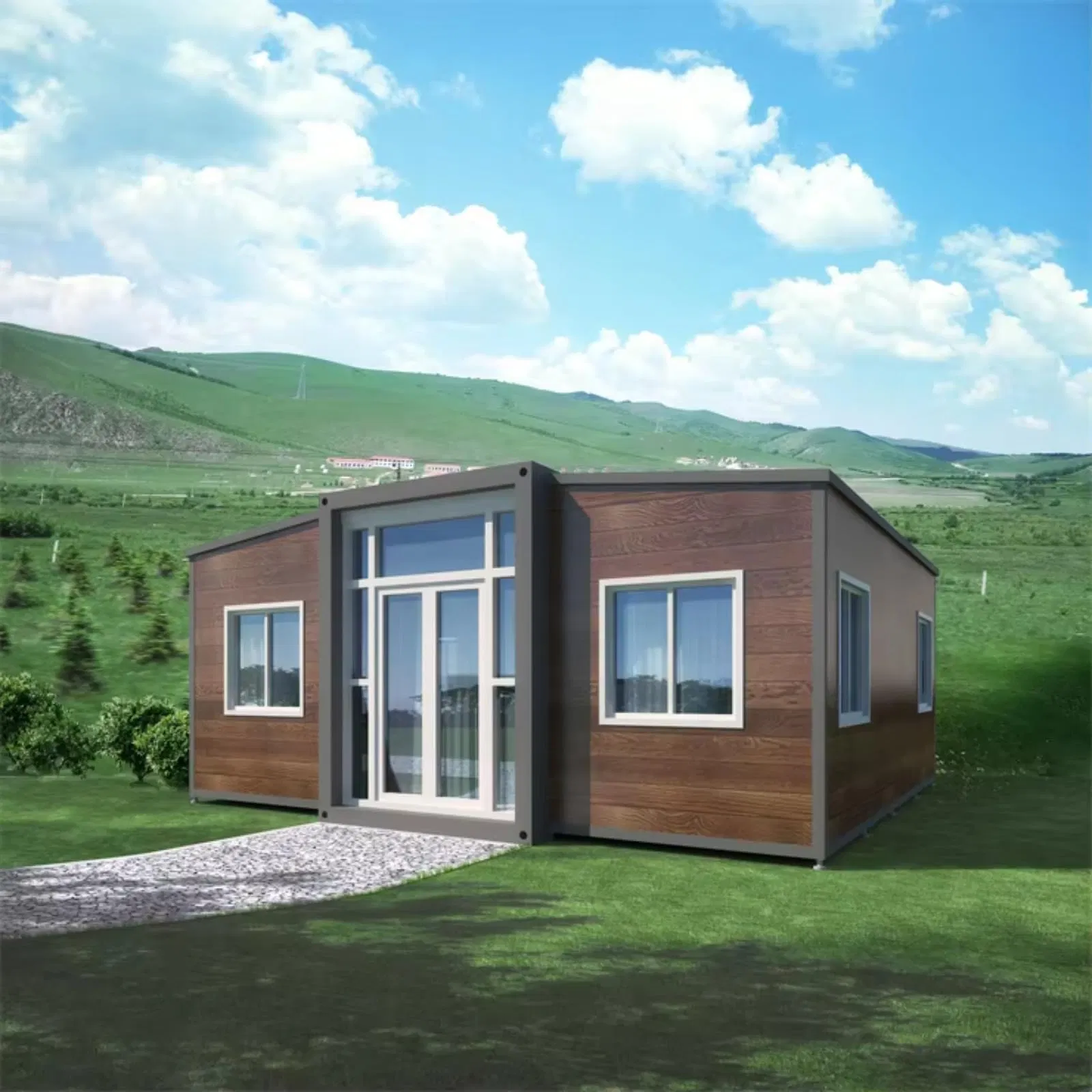 Prefabricated Expandable Container House 20FT 40FT Expandable Container House Price 3 Bedroom Tiny House Design Using Shipping Container