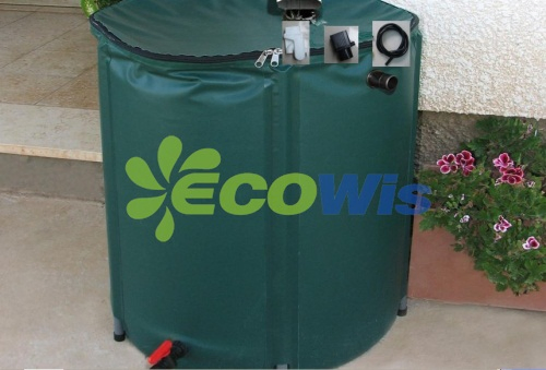 Flexible Hydroponics Tank Flexitank Foldable Rain Barrel Rain Catcher Collapsible Barrel
