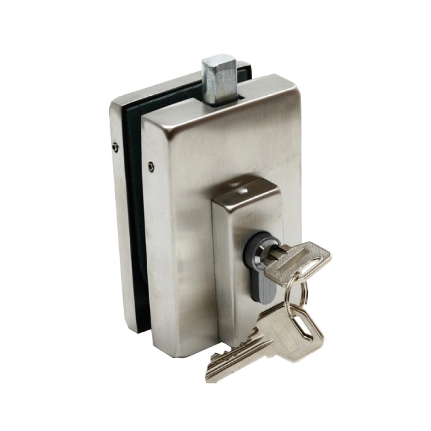 Indoor Sliding Door Accessories Square Lock Glass Door Patch Lock