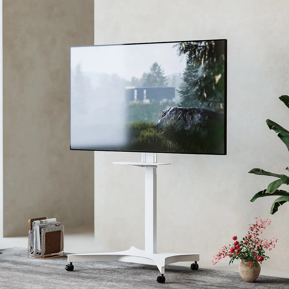 Мобильная стойка для ТВ с электроподъемом 32-70 дюймов