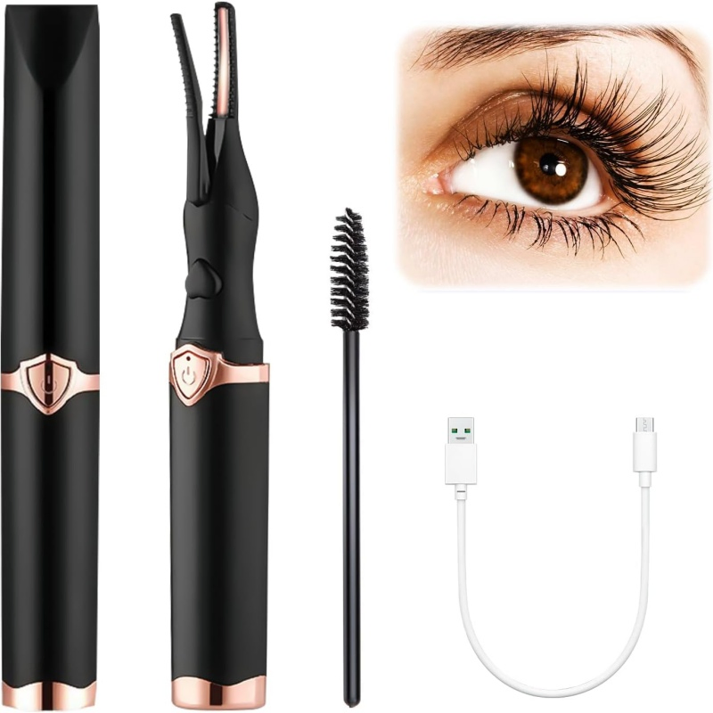 Eyelash Tool USB Rechargeable Mini Electric Heated Eyelash Curler