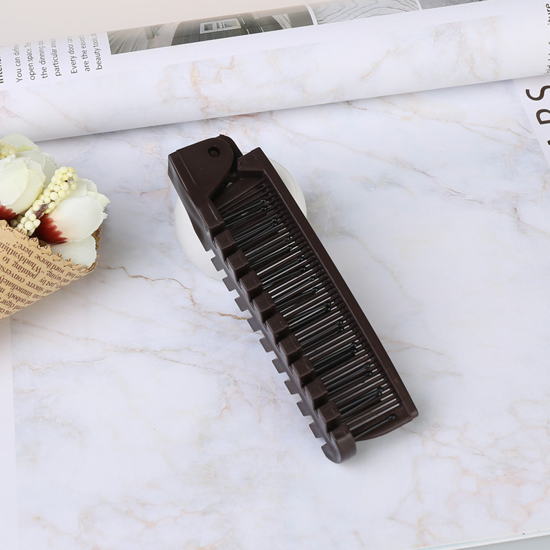 Double Headed Toothed Women Travel Foldable DIY Hairdressing Hair Beauty Comb