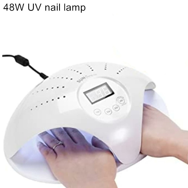 4 Colors OEM ODM 48W UV LED Nail Lamp Automatic Sensor Gel Nail Polish Curing Dryer Portable UV LED Nail Lamp